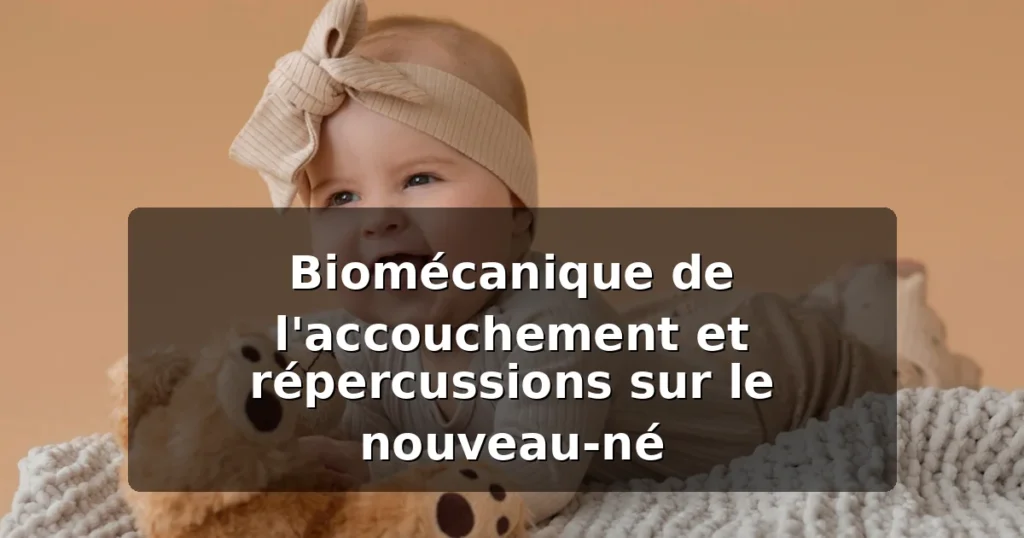 Biomécanique de l'accouchement et répercussions sur le nouveau-né — forces obstétricales et modelage crânien