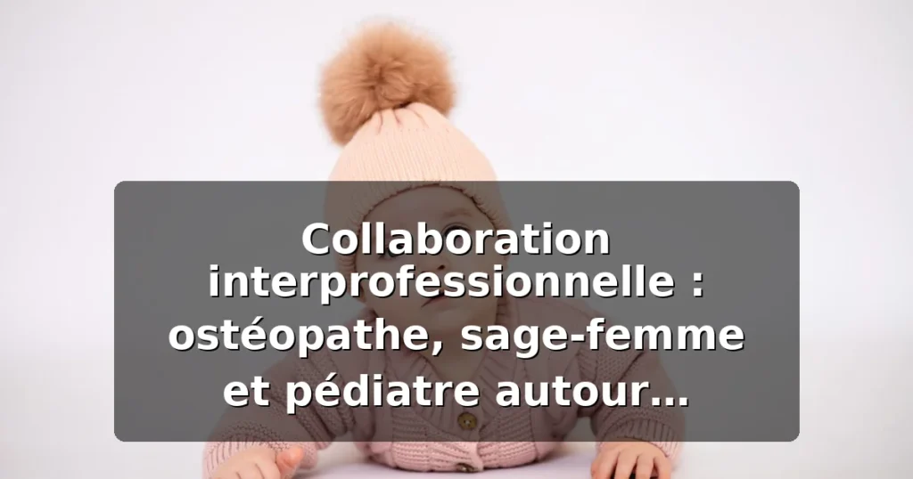 Collaboration interprofessionnelle ostéopathe sage-femme pédiatre autour du nourrisson