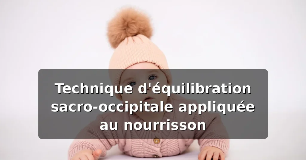 Technique sacro-occipitale du nourrisson : protocole complet — illustration