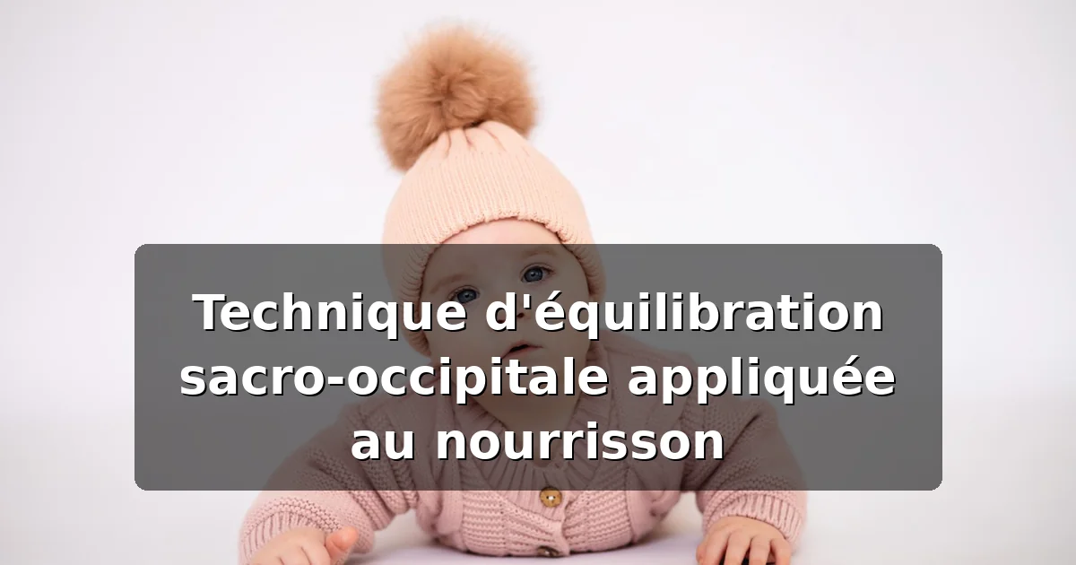 Technique sacro-occipitale du nourrisson : protocole complet — illustration
