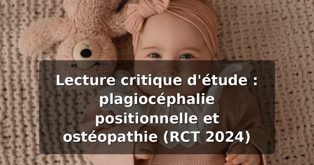 featured lecture critique plagiocephalie osteopathie rct 2024
