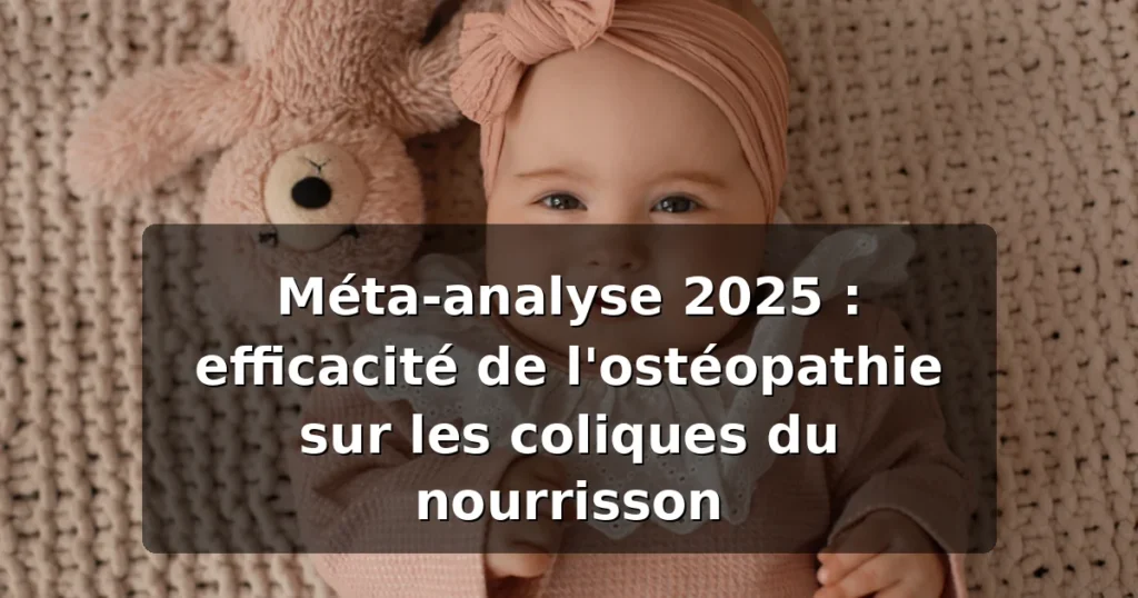 Méta-analyse ostéopathie et coliques du nourrisson (2025) — illustration