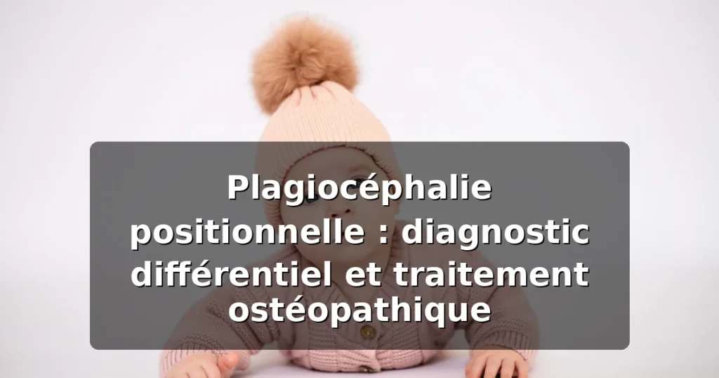 Plagiocéphalie positionnelle : diagnostic et traitement — illustration
