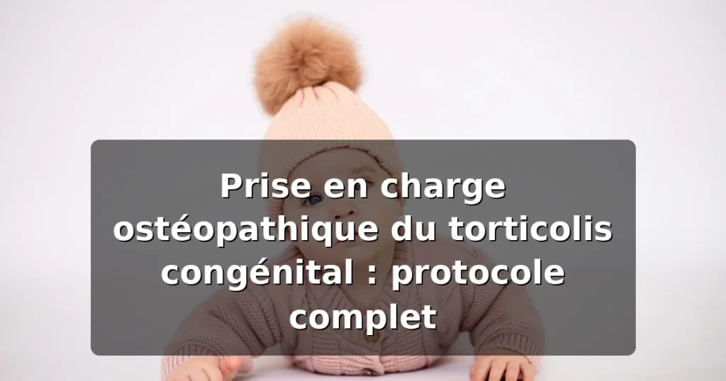 Torticolis congénital : protocole ostéopathique complet — illustration